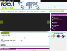 Tablet Screenshot of fmradiovoz.com